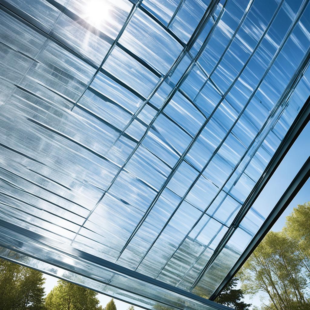 clear polycarbonate roofing vs. glass