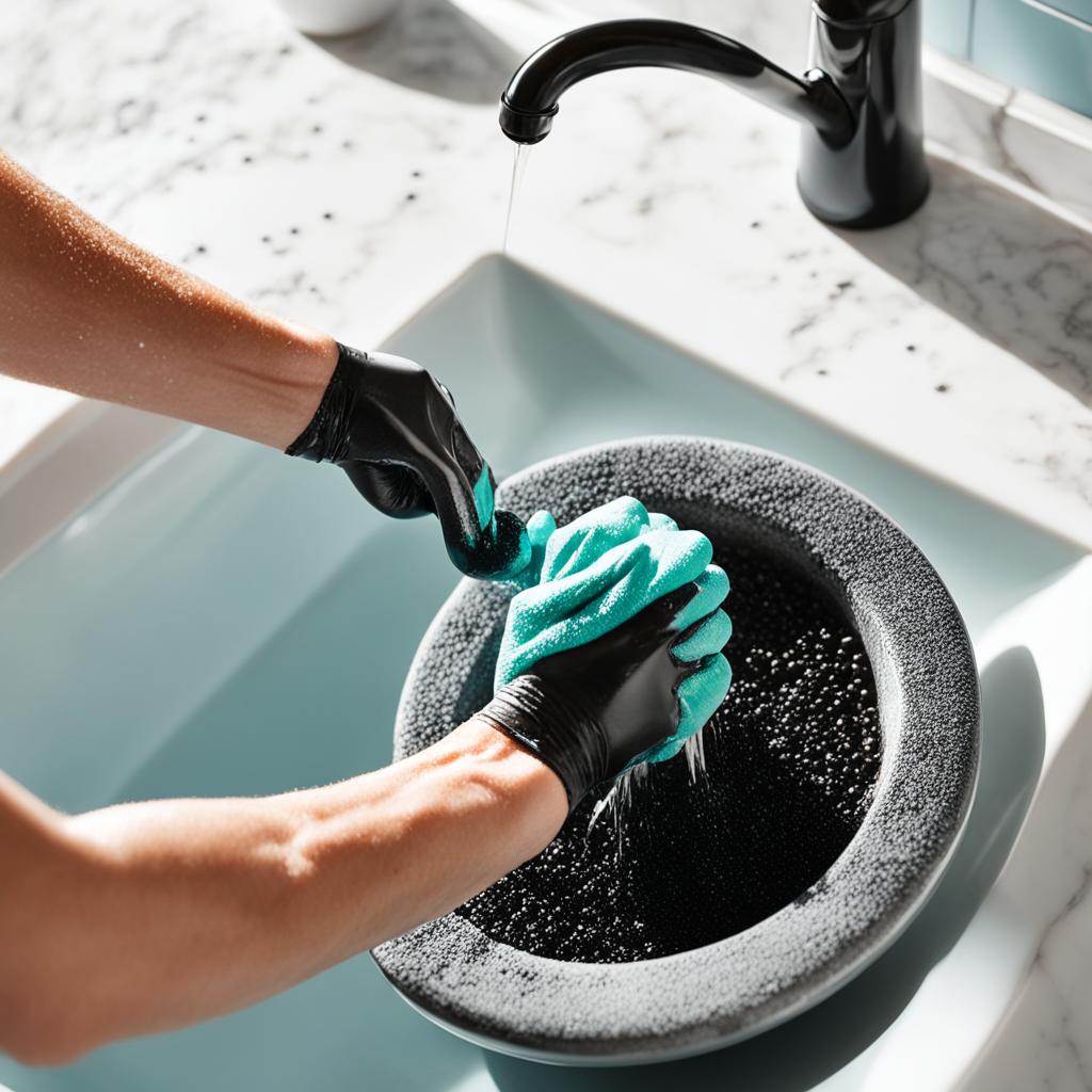 exfoliating scrub for tar stains