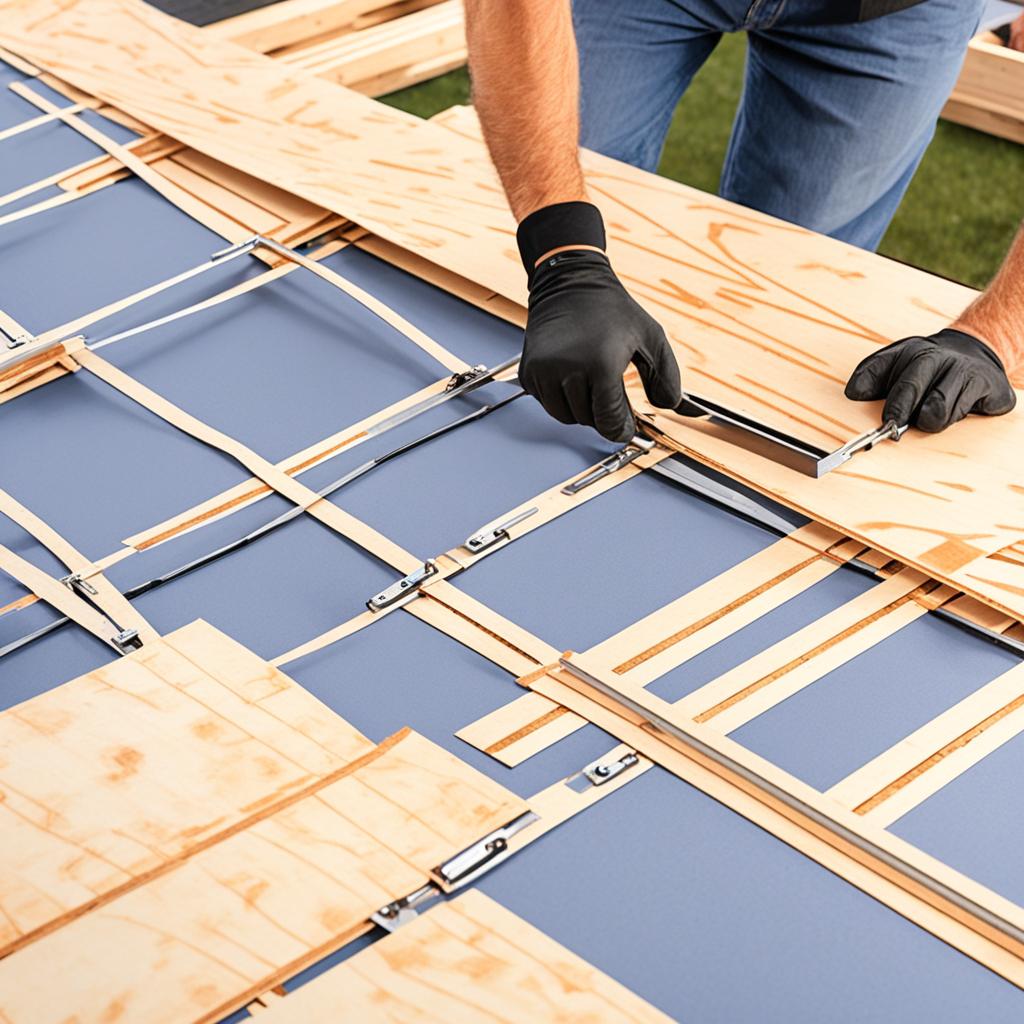 h clips in roof sheathing