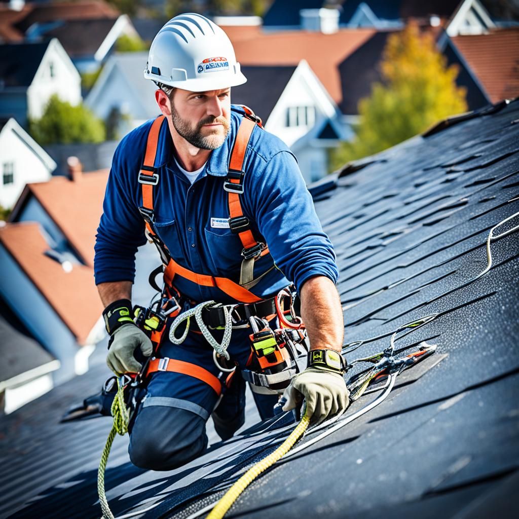 how do roofers not fall