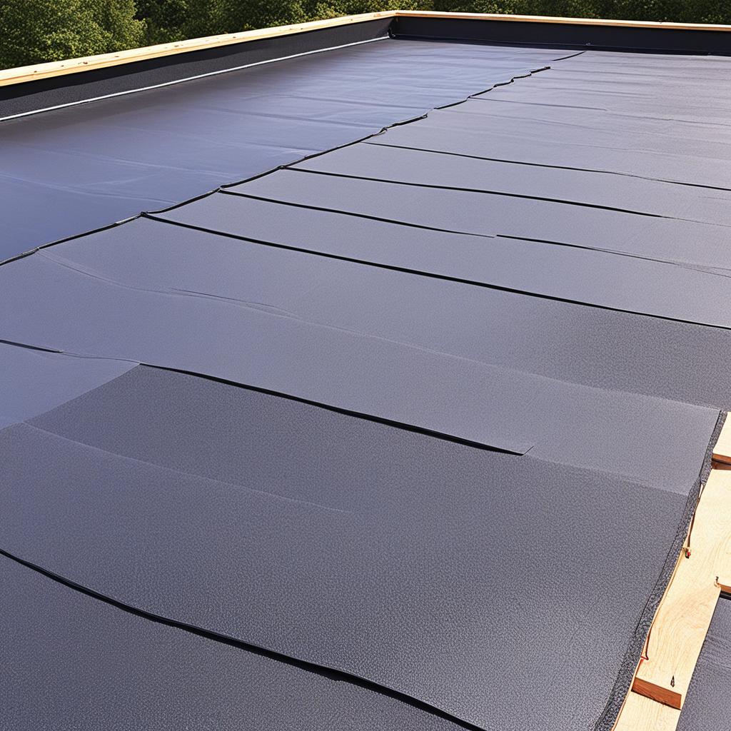 how to apply rubber roofing