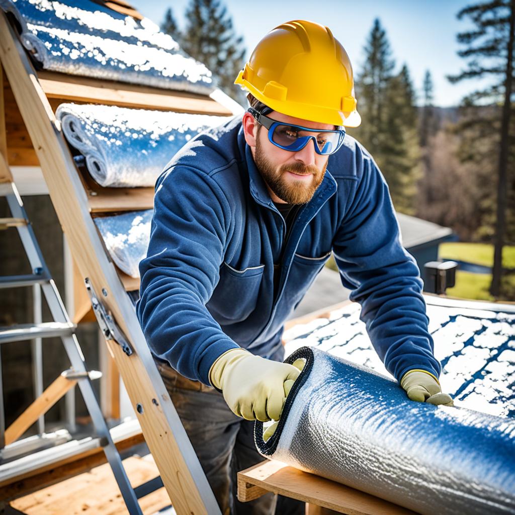 how to install bubble insulation under metal roofing