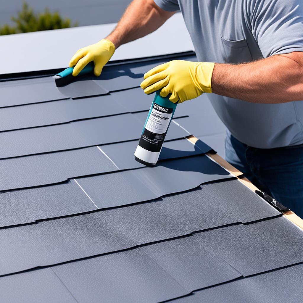 rubber roofing application process