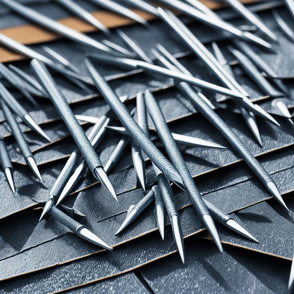 what are roofing nails made of