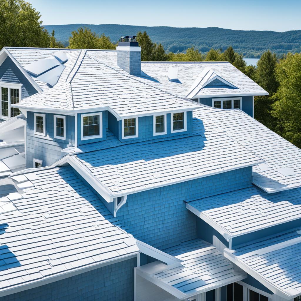 what is the white roofing material called